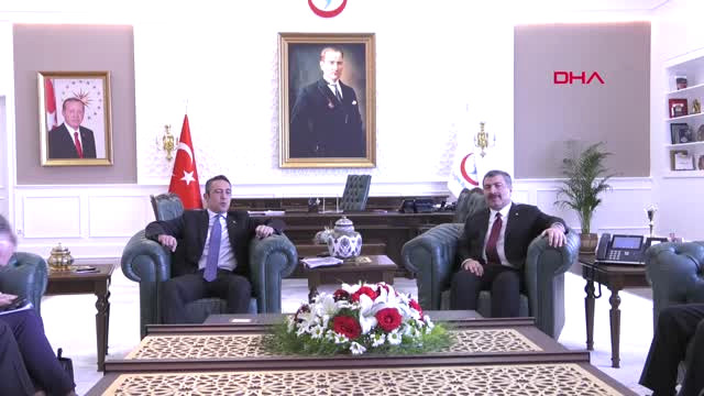 Sağlık Bakanı Koca, Tüsiad Başkan Yardımcısı Ali Koç ve Yönetim Kurulu Üyelerini Kabul Etti