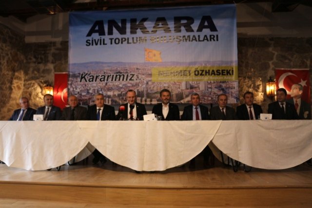 Ankara’da Bulunan Stk’lar Özhaseki’yi Destekleme Kararı Aldı