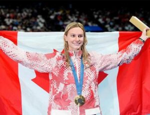 Kanadalı yüzücüden olimpiyat rekoru