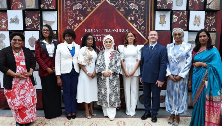 Emine Erdoğan, New York’ta klâsik esaslı Türk çeyiz geleneğini dünyaya tanıttı