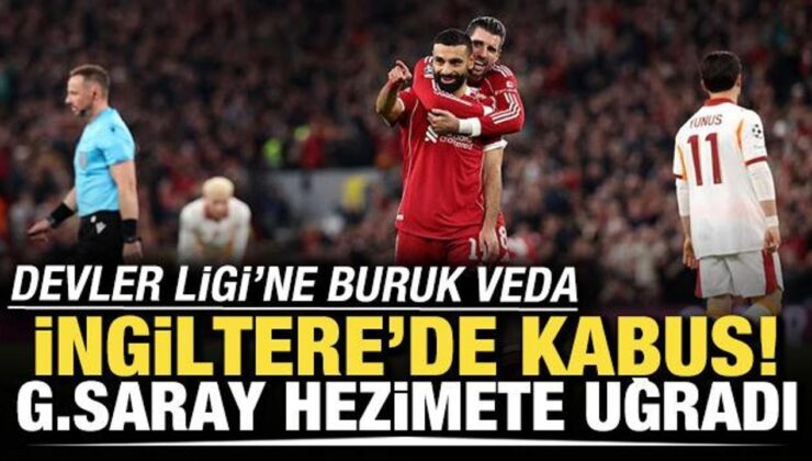 İngiltere’de kabus gecesi! Galatasaray, Şampiyonlar Ligi’ne veda etti
